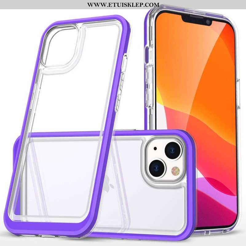 Etui do iPhone 14 Krawędzie W Kolorze Kryształu